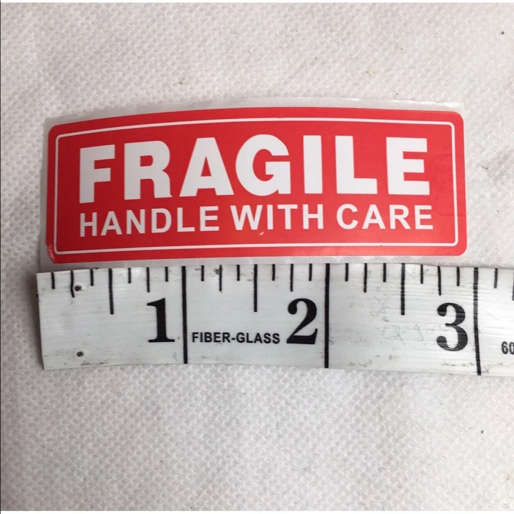 250 Fragile handle with care stickers